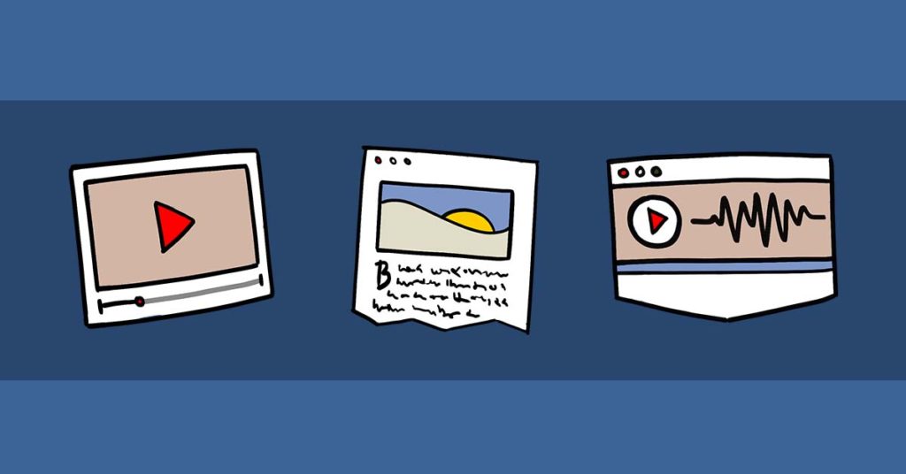 Webvideos, Blogposts, Podcasts